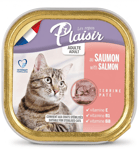 Plaisir terrína með laxi fyrir fullorðna ketti 100 g