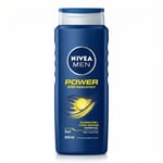 Nivea Men Power 3 í 1 hressandi sítrus sturtugel 500 ml