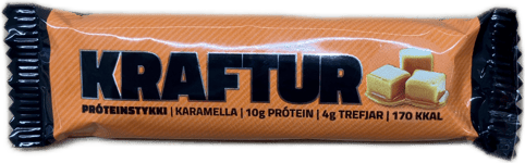 Kraftur Próteinstykki Karamella 44 g