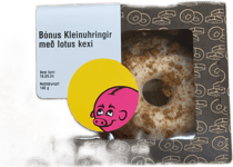 Bónus kleinuhringir með biscoff kexi 2 stk.