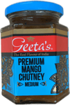 Geeta's úrvals mangóchutney, meðalsterkt 320 g