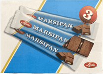 Lindu Marsipan Súkkulaði með marsipanbragði 3 x 55 g