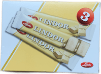 Lindt Lindor Hvítt Súkkulaði 3 x 40 g