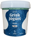 Biobú Lífræn grísk jógúrt hrein laktósaskert 1000 g