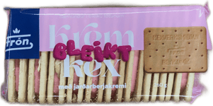 Frón Kex með jarðarberjakremi 260 g