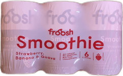 Froosh jarðarberja-, banana- og guava-smoothie 6 x 150 ml