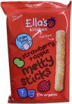 Ella's Kitchen lífrænar jarðarberja- og eplastangir sem bráðna í munni 16 g