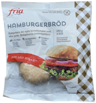 Fria glútenlaust hamborgarabrauð 4 stk.