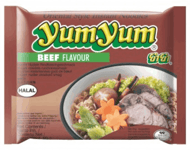 Yum Yum skyndinúðlur með nautakjötsbragði