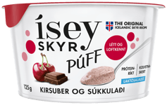 Ísey skyr Púff kirsuber og súkkulaði 125 g