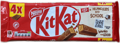 KitKat 4 fingra mjólkursúkkulaði vöfflustangir 166 g