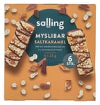 Salling múslístangir með mjólkursúkkulaði og saltkaramellu 6 stk. 150 g