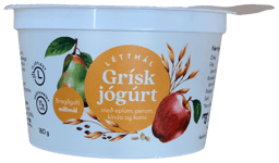 Léttmál Grísk jógúrt með eplum, perum, kínóa og korni 180 g