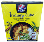 Kitchen Joy Indian Cube kjúklingur tikka masala með jasmínhrísgrjónum 350 g