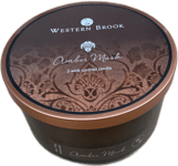 Western Brook Amber Musk ilmkerti með 3 kveikjum, 396 g