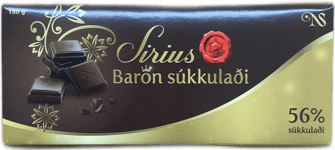 Síríus Baron Suðusúkkulaði 56% 150 g