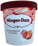 Häagen-Dazs jarðarber og rjómi 460 ml
