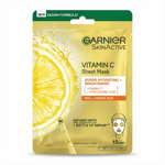 Garnier SkinActive C-vítamín ofurrakagefandi bjartandi blaðmaski 28 g