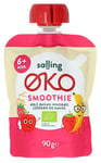 Salling ØKO skvísa með eplum, banana, hindberjum, jarðarberjum og höfrum 90 g