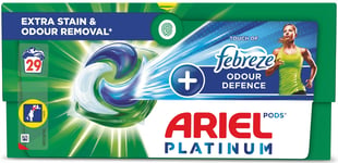 Ariel Platinum þvottahylki með Febreze-ilm, lyktarvörn, lífvirkt þvottaefni 620,6 g