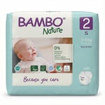 Bambo Nature bleiur stærð 2, 30 stk