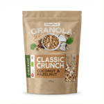 Crispy Food Granola Classic Crunch kókos og heslihnetur 375 g
