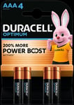 Duracell Optimum AAA 4 stk.