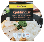 Bónus Kjúklingur í pestó piparostasósu með hrísgrjónum 400 g