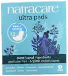 Natracare Ultra dömubindi Super 12 stk