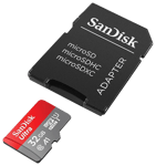 SanDisk Ultra microSDXC 32GB minniskort með millistykki