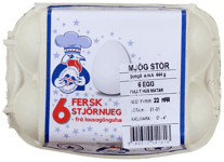 Stjörnuegg Fersk Egg Frá Lausagönguhænum Mjög Stór 444 g
