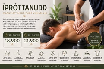 Íþróttanudd 60 eða 80 mínútur