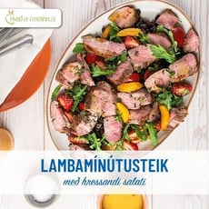 Lambamínútusteik með hressandi salati