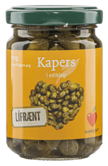 Himneskt Lífrænt Kapers í ediklegi 150 g
