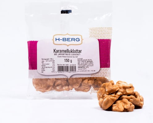 H-Berg Karamellu-klattar 150 gr