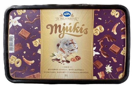 Mjúkís bourbon karamellu 2 ltr