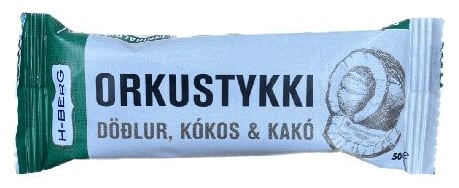 Hberg orkustykki m/döðlum og kakó 50 gr
