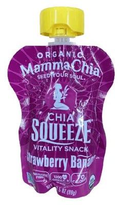 Mamma Chia Chia Squeeze jarðarber og banani 100 g