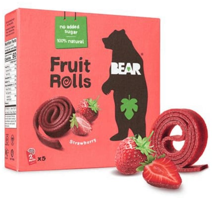 Bear ávaxtarúllur með jarðarberjum 5 x 20 g