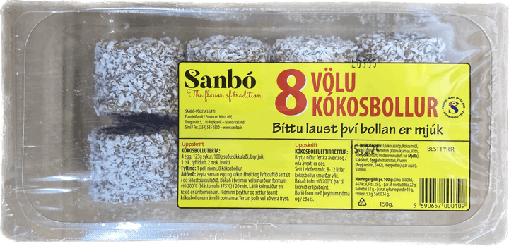 Sanbó Völu Kókosbollur 150 g