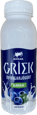 Mjólka grískt drykkjarjógúrt bláber 250 ml