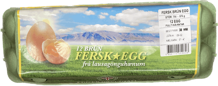S.brúnegg 12 stk