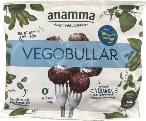 Anamma vegan bollur 300 gr