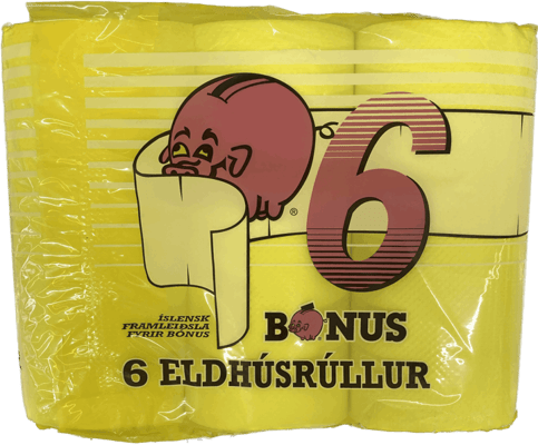 Bónus eldhúsrúllur 6x60 blöð