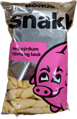 Bónus Snakk með sýrðum rjóma og lauk 60 g