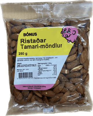 Bónus Ristaðar Tamari-möndlur 250 g