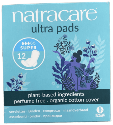 Natracare Ultra dömubindi Super 12 stk