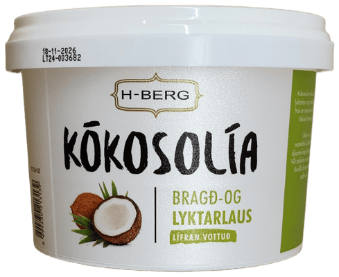 H-Berg Lífræn Kókosolía Bragð- og Lyktarlaus 500 ml