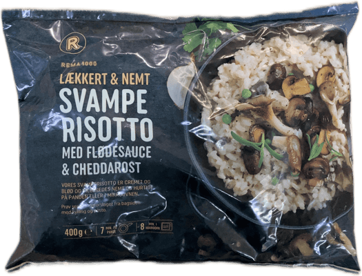 REMA 1000 Svepparísottó með rjómasósu og cheddarosti 400 g