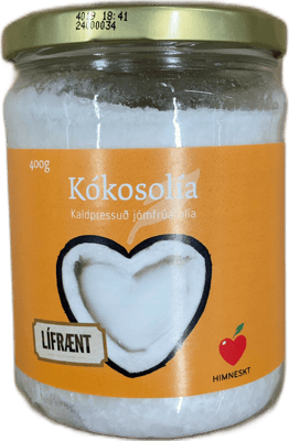Himneskt Kókosolía Kaldpressuð jómfrúarolía 400 g